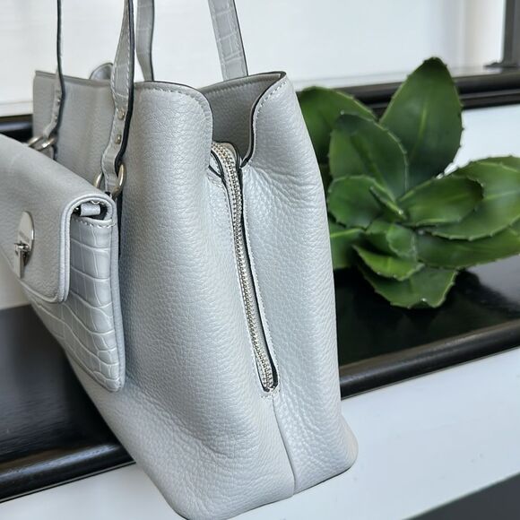 Anne Klein 2-in-1 Shoulder Tote Removable  Clutch Like New Versatile Bag - Picture 5 of 12